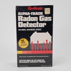 Radtrak Alpha-Track Radon Gas Detector Kit Home Test 90-Day Monitor No 2300 New
